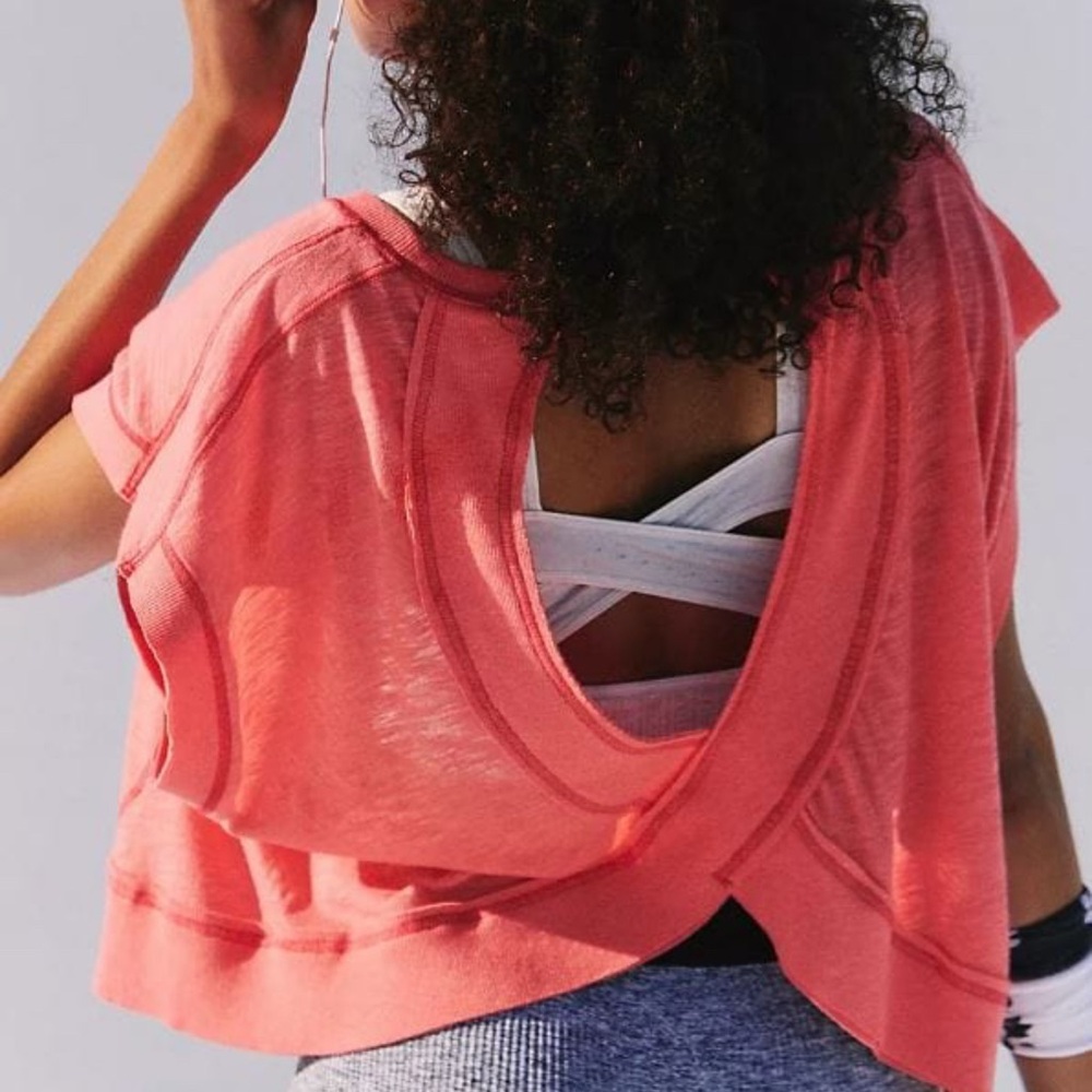 FP Movement by Free People NWT MY TIME TEE TULIP PINK